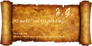 Hlavács Gizella névjegykártya